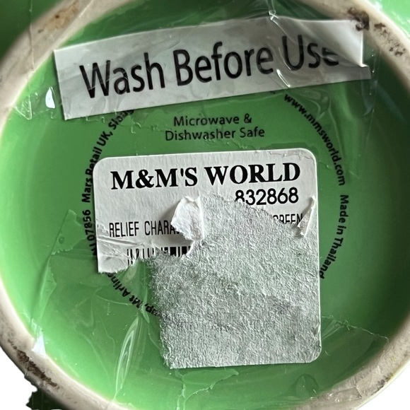 M&M's All In One Teapot w/ Mug & Lid Green Ceramic World Gifts Stackable - Picture 5 of 14